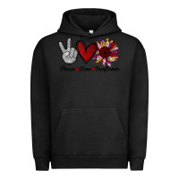 Pigment Black Peace Love Sunshine Sunflower Urban Hoodie - Bettercallsaul