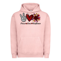 Pigment Salmon Peace Love Sunshine Sunflower Urban Hoodie - Bettercallsaul