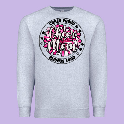 Cheer Mom Premium Sweatshirt Designed By Maliassmallbusiness