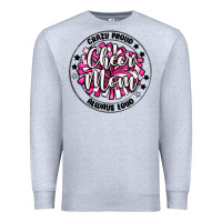 Heather Grey cheer mom Premium Sweatshirt - MaliasSmallBusiness