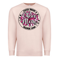 Pale Pink cheer mom Premium Sweatshirt - MaliasSmallBusiness