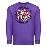 Purple cheer mom Premium Sweatshirt - MaliasSmallBusiness