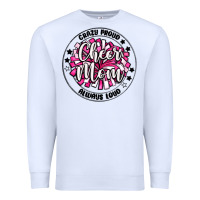 White cheer mom Premium Sweatshirt - MaliasSmallBusiness
