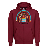 Burgundy #teacherlife Zipper Hoodie - JahusDesignShop
