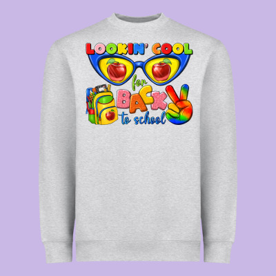 Looking Cool For Back To School Heavyweight Sweatshirt Designed By Texasbilliewilder