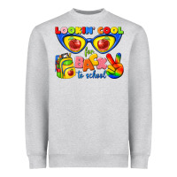Heather Grey looking cool for back to school Heavyweight Sweatshirt - texasbilliewilder