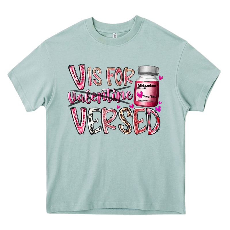 V Is For Valentine Versed Heavy Core Tee by RacoonDesign | Teevron