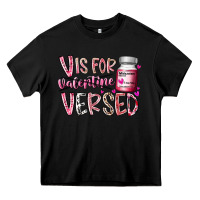 Black v is for valentine versed Heavy Core Tee - RacoonDesign