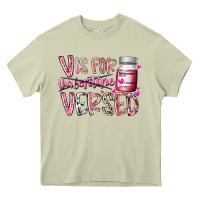 Mossy v is for valentine versed Heavy Core Tee - RacoonDesign