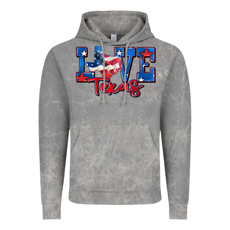 Love Texas Map Vintage Hoodie by Zillion Design Studio | Teevron