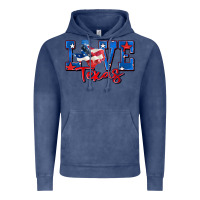 Vintage Denim love texas map Vintage Hoodie - Zillion Design Studio
