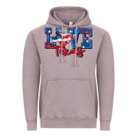 Vintage Zinc love texas map Vintage Hoodie - Zillion Design Studio