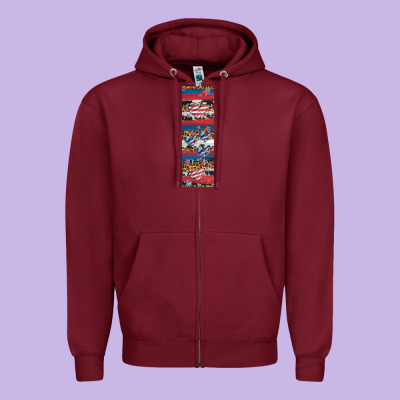 Usa Flag And Western Patterns  Penwraps 1 Zipper Hoodie Designed By Artiststas