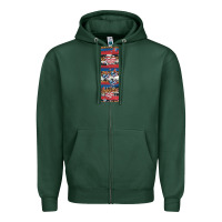Sports Green usa flag and western patterns  penwraps 1 Zipper Hoodie - Artiststas