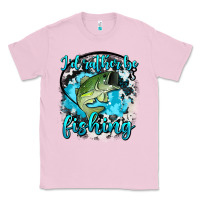 Bubblegum Pink i d rather be fishing Classic Tee - AdoDesignShop
