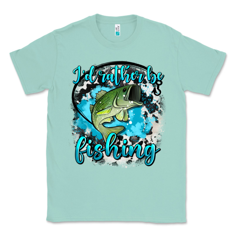 I D Rather Be Fishing Classic Tee by AdoDesignShop | Teevron