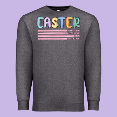 Easter  Bunny Kısses Premium Sweatshirt Designed By Maliassmallbusiness