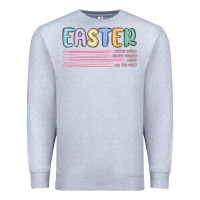 Heather Grey easter  Bunny Kısses Premium Sweatshirt - MaliasSmallBusiness