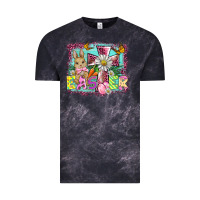 Cloud Black easter cross background Vintage Tee - BarkalooDesign