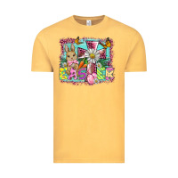 Vintage Mustard easter cross background Vintage Tee - BarkalooDesign