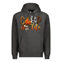 Charcoal Heather Camp Life Premium Hoodie - BundleAndBundleShop