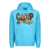 Ocean Blue Camp Life Premium Hoodie - BundleAndBundleShop