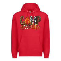 Red Camp Life Premium Hoodie - BundleAndBundleShop