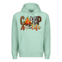 Seafoam Camp Life Premium Hoodie - BundleAndBundleShop