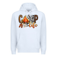 White Camp Life Premium Hoodie - BundleAndBundleShop