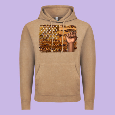 Vintage Hoodie American melanin flag