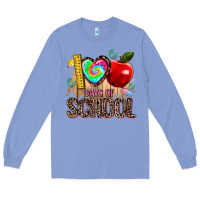 Colony Blue 100 days of school Long Sleeve Tee - AdoDesignShop