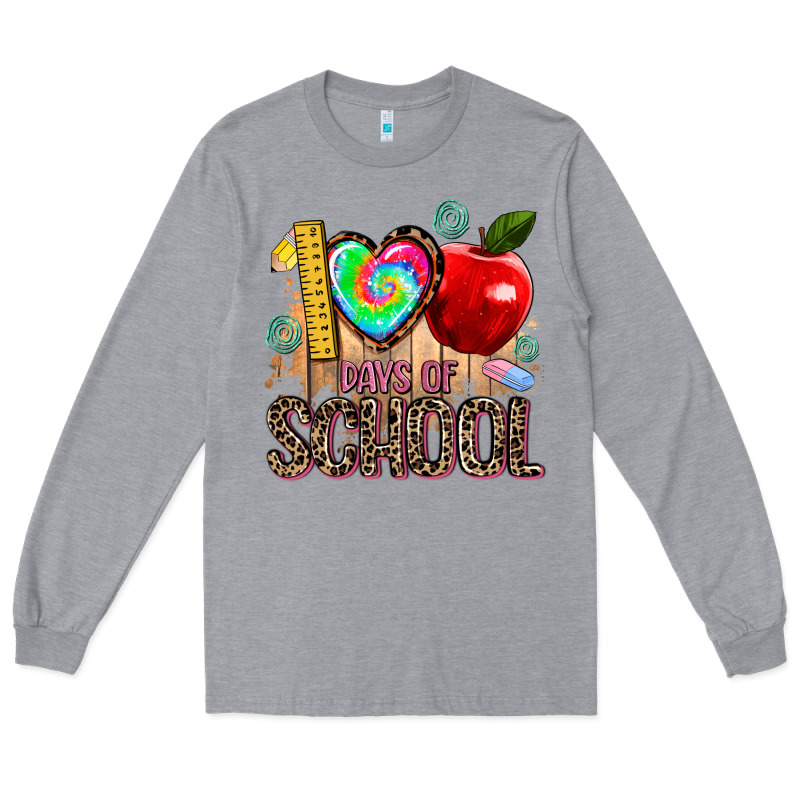 100 Days Of School Long Sleeve Tee by AdoDesignShop | Teevron