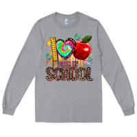 Heather Grey 100 days of school Long Sleeve Tee - AdoDesignShop