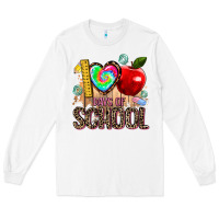 White 100 days of school Long Sleeve Tee - AdoDesignShop
