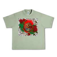 Oil Green mexican flag and roses Urban Heavy Tee - CTS Tumbler Store