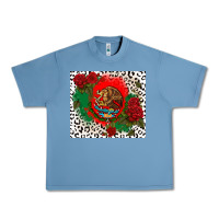 Pebble Blue mexican flag and roses Urban Heavy Tee - CTS Tumbler Store