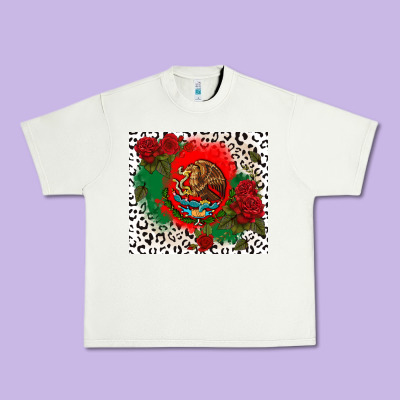 Mexican Flag And Roses Urban Heavy Tee Designed By Cts Tumbler Store