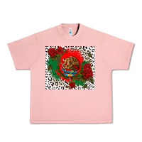 Salmon mexican flag and roses Urban Heavy Tee - CTS Tumbler Store