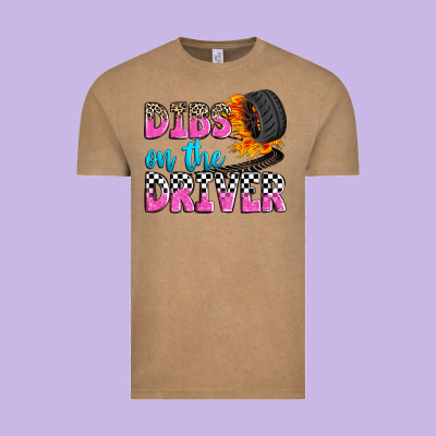 Dibs On The Driver Vintage Tee Designed By Zillion Design Studio