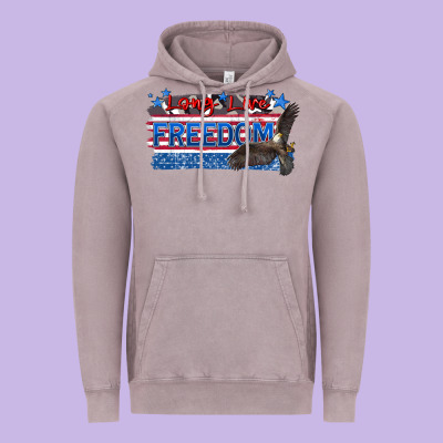 Long Live Freedom Vintage Hoodie Designed By Zillion Design Studio