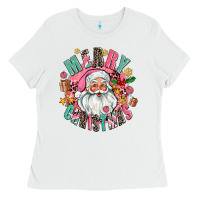 White merry christmas santa Ladies Tee - AdoDesignShop