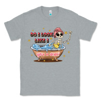 Heather Grey do i look like i give a duck Classic Tee - JahusDesignShop