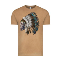 Vintage Camel skull with indian headdress Vintage Tee - RanaPortraitStore