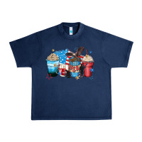 Navy usa coffee cups Urban Heavy Tee - Zillion Design Studio