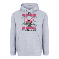 Heather Grey new creation in christ 2 corinthians5.17 Heavyweight Hoodie - MaliasSmallBusiness