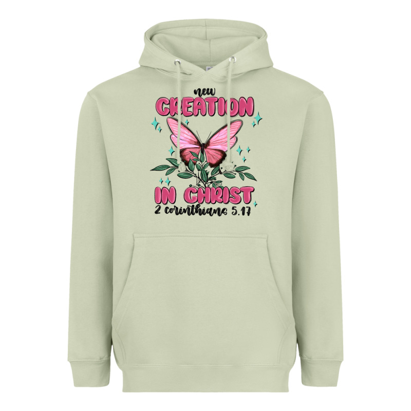 New Creation In Christ 2 Corinthians5.17 Heavyweight Hoodie by MaliasSmallBusiness | Teevron