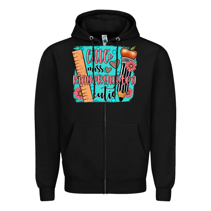 Little Miss Kindergarten Cutie Zipper Hoodie by JahusDesignShop | Teevron