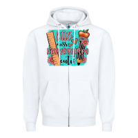 White little miss kindergarten cutie Zipper Hoodie - JahusDesignShop