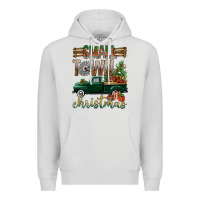 Dove Grey Small Town Christmas With Truck Premium Hoodie - BundleAndBundleShop