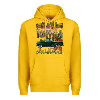 Lemon Small Town Christmas With Truck Premium Hoodie - BundleAndBundleShop